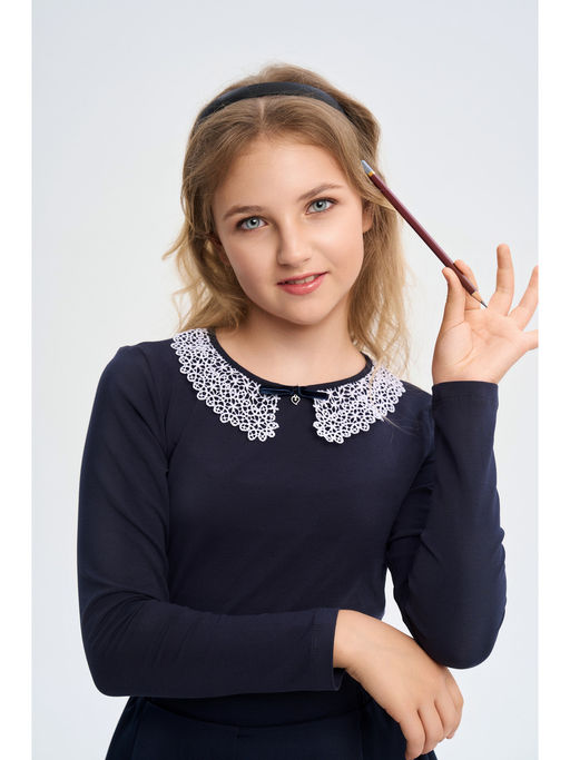 Блузка т.синий