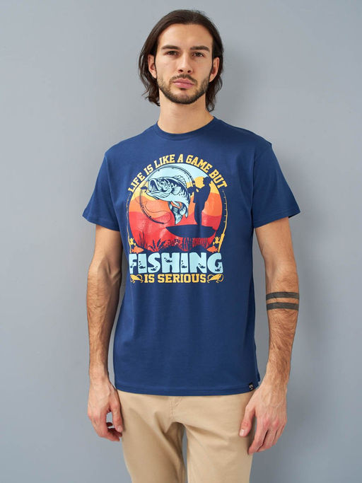 Футболка мужская _ 02285/Fishing - F5 фото 6
