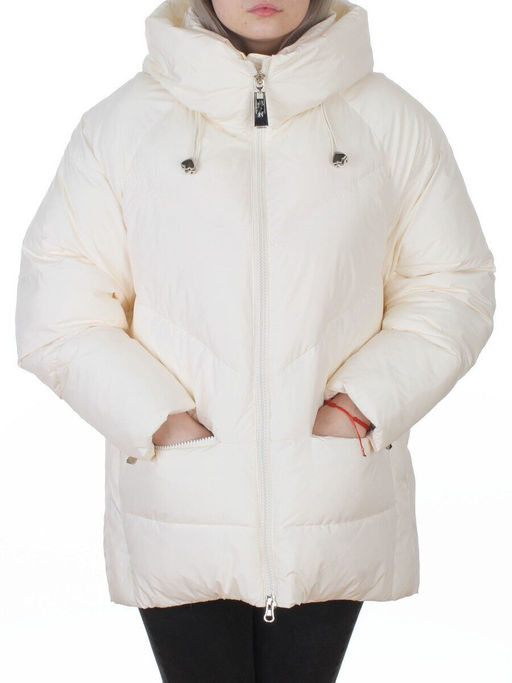 8808 MILK WHITE Куртка зимняя женская (150 гр. холлофайбер)