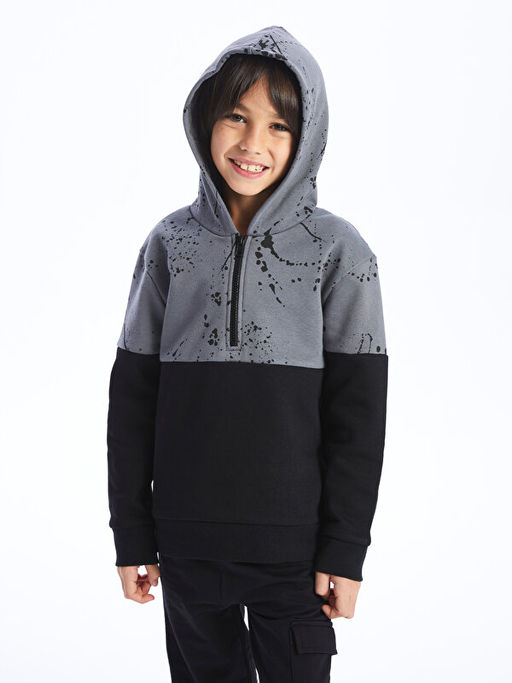 Renk Bloklu Uzun Kollu Erkek ?ocuk Hoodie - Waikiki фото 2