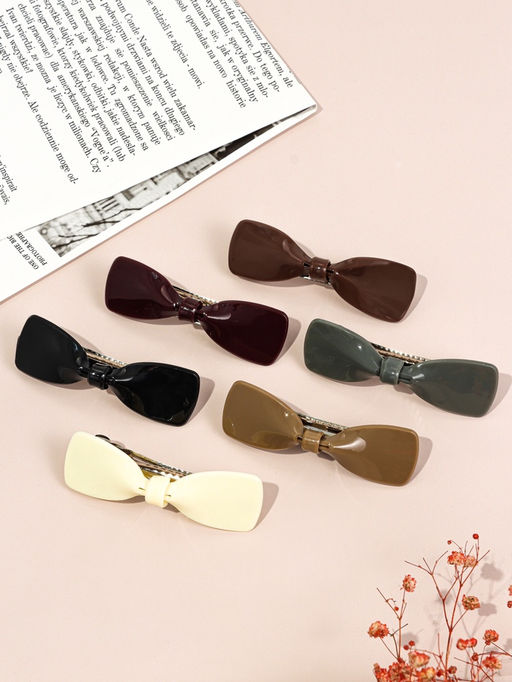 Цена за 3 шт. Заколка - автомат для волос «Велия» классик, 8.5 см, МИКС