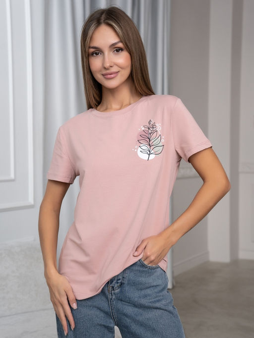 Футболка кулирка с лайкрой (хлопок 95%, лайкра 5%).