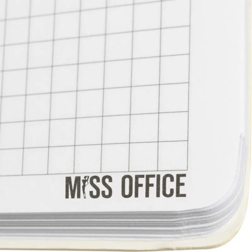Тетрадь общая А5 Attache Miss Office 128л клетка гребень голубой с серебром