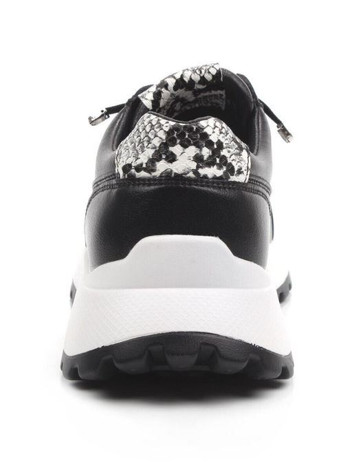 03-A847-10 BLACK Кроссовки женские (натуральная кожа)