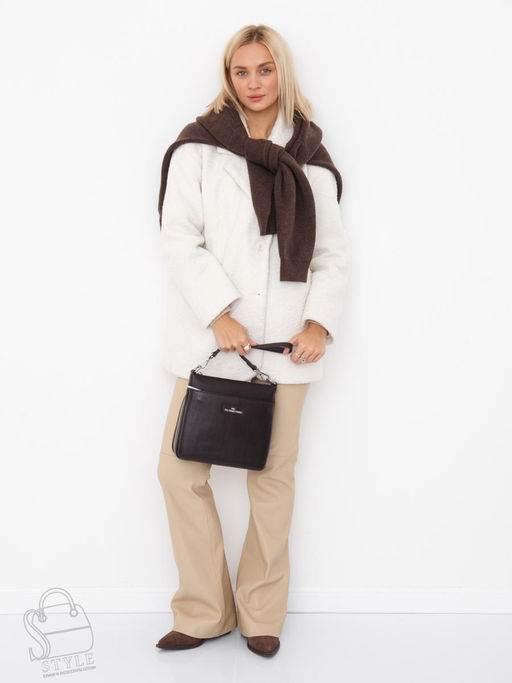 Сумка женская кожаная 2378Y d.coffee Polina&Eiterou