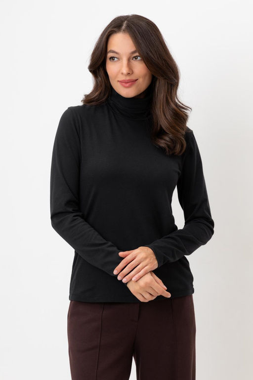 Водолазка Very Neat ЕВТ 3026/24 из хлопка с эластаном черный