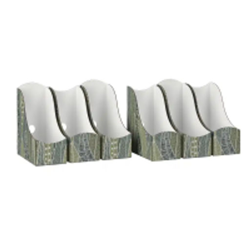 VAL BT-3VP-90 Лотки для бумаг верт., тетрадные, 21*18*9 см, набор 6 шт., BOTANIC, шт - Valiant фото 13