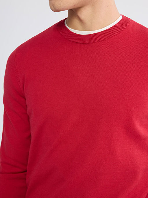 Bisiklet Yaka Erkek Triko Kazak