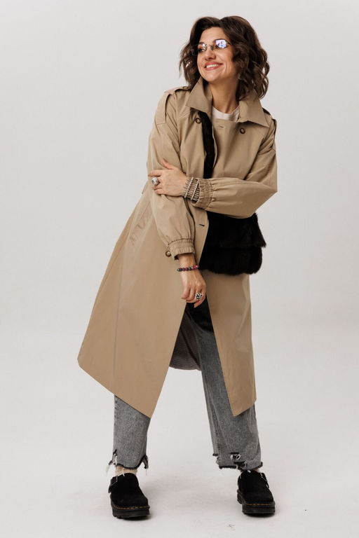 Плащ ANELLI 1419 карри