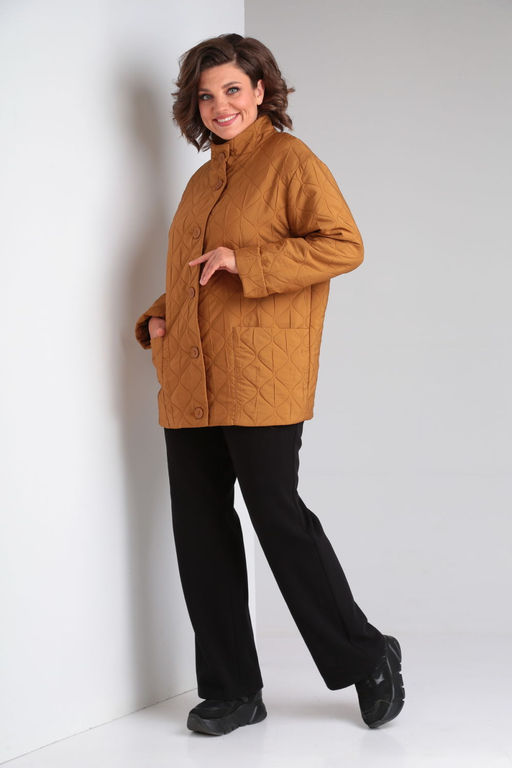 Куртка Diamant 1914-Р беж-какао фото 120