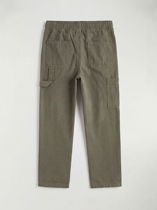 Beli Lastikli Erkek ?ocuk Kargo Kanvas Pantolon