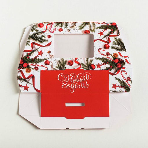 Цена за 5 шт. Коробка складная «С Новым годом», 10×8×3.5 см