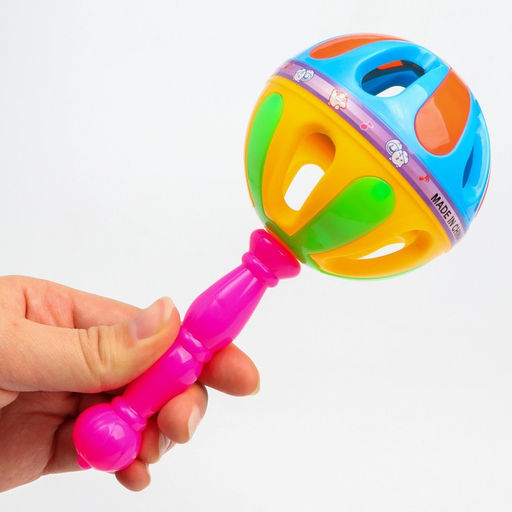 Погремушка Яркий маракас, 17,5 см, цвет МИКС, Крошка Я  фото 3