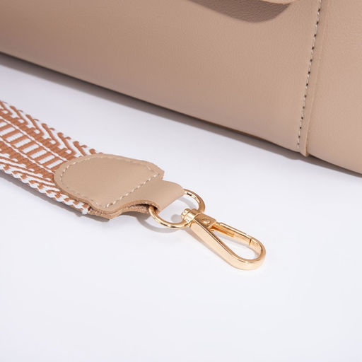 Сумка-мессенджер на клапане, цвет бежевый - Simaland фото 4