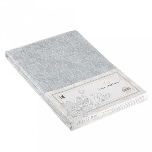 Дорожка столовая, сервировочная 50х145см "Лен" премиум, рогожка с текстурой 186г/м2, 2-х сторонняя, хлопок 100%, на картоне, "Домашняя мода" (Россия)