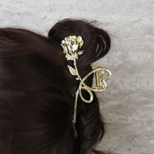 Заколка-краб для волос / XY2415-10 /уп 20/металл/золото - Галеонтрейд фото 2