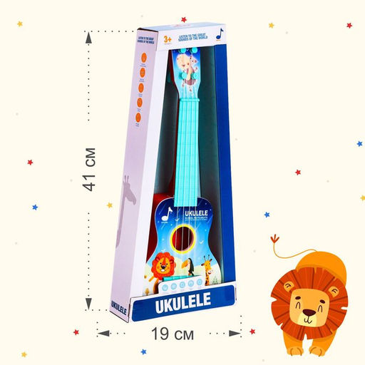 Игрушка музыкальная укулеле Зоопарк, цвета МИКС - Simaland фото 5
