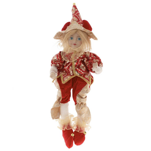 Игрушка набивная "Клоун" (муз, движ), L16 W14 H50/23 см