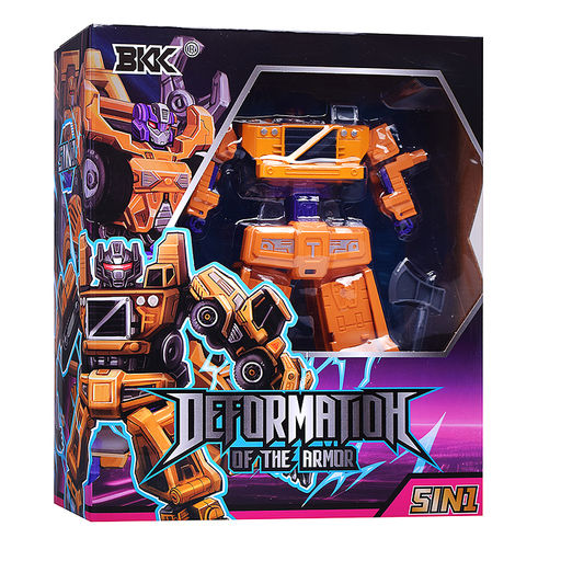 Робот трансформирующийся в спец технику, в коробке