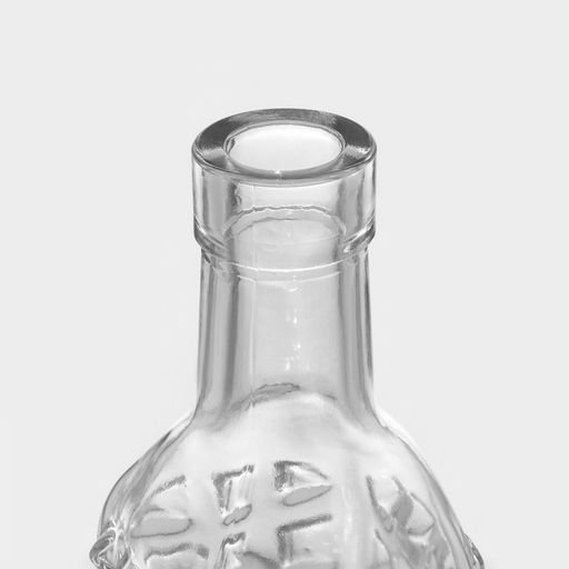 Бутылка для соусов и масла Доляна «Шипы», 500 мл, 5.5×29 см, с бугельным замком, стекло, прозрачная