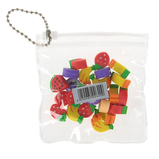 Набор ластиков фигурных 24 штуки, в пакете на зип-молнии, МИКС - Calligrata фото 2