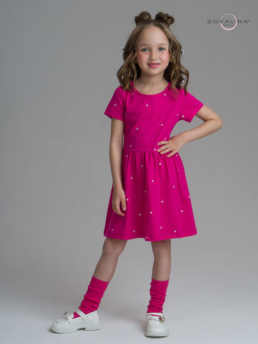 Платье Лето сердечки барби - Sovalina фото 5