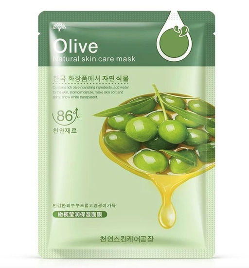 HCHANA Питательная и увлажняющая тканевая маска для лица Olive