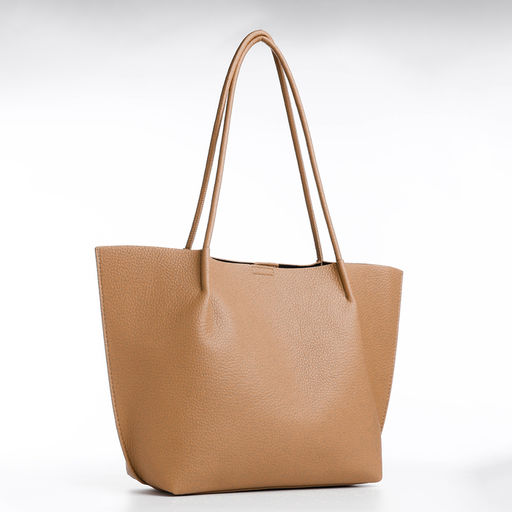 Сумка жен 29*11*27, отд на молнии, длин ремень, мал сумка, бежевый - Simaland фото 4