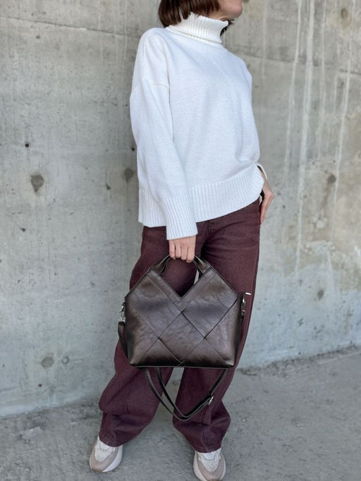 Женская сумка из эко кожи 0025 Бронза - Sergio valentini фото 6