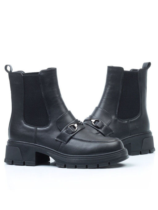 01-5251-1 BLACK Ботинки демисезонные (искусственная кожа, байка) - No name фото 30