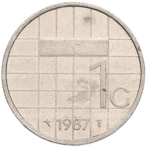 Монета 1 гульден 1987 года Нидерланды