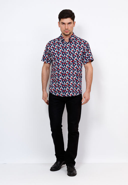 Сорочка мужская короткий рукав CASINO c213/05/12864/Z/C/1  фото 4