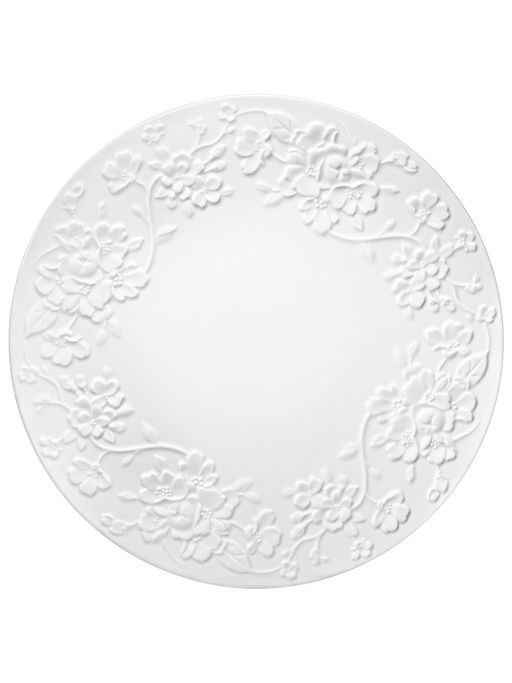 Блюдо для торта на ножке 25,5*25,5*8 см Цветущая сакура, фарфор - Elan gallery фото 3