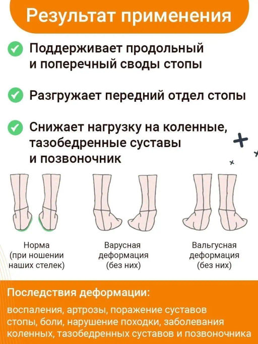 Каркасные ортопедические полустельки Talus 64к Оптима лайт