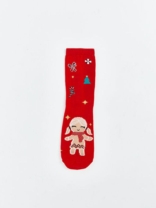 Y?lba?? Temal? K?z ?ocuk Soket ?orap 3l?