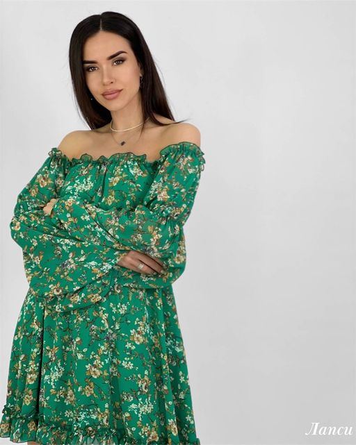 Платье Лапси (зеленый) - Nadi bordo фото 2