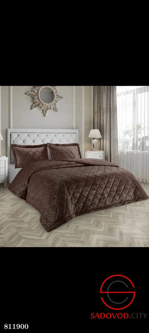 Покрывало бархатное велюровое