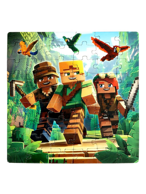 Пазл в рамке «Мир пикселей», 54 детали