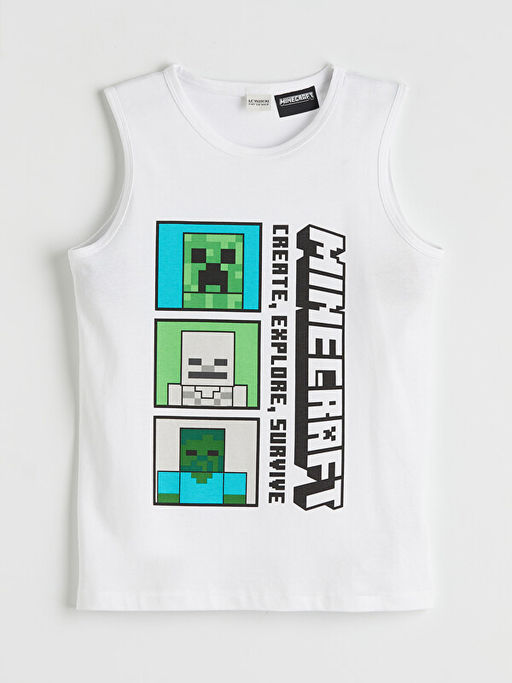 Minecraft Bask?l? Erkek ?ocuk Mayo Tak?m?