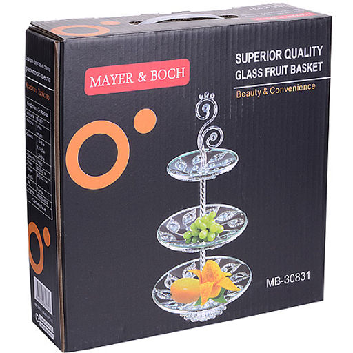 30831 Конфетница 3-х ярусная 30х30х57см MB (х6) - Mayer&boch фото 4