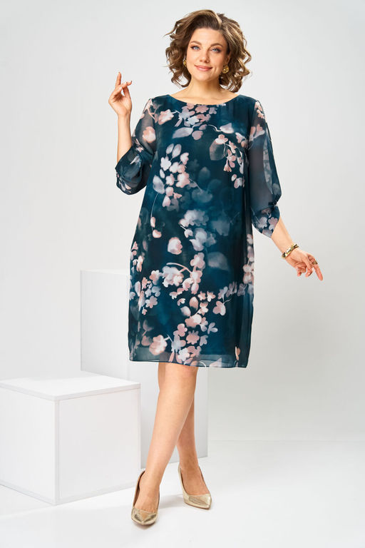 Платье Romanovich Style 1-2792 бежевые цветы фото 7