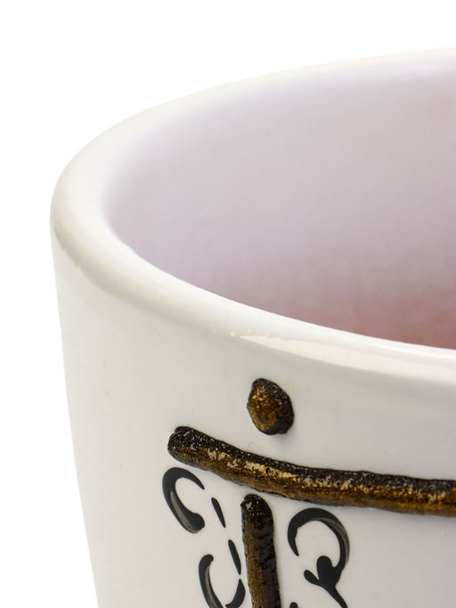 Горшок для цветов Вечер, 1 л, d=15 см, h=13 см, с поддоном, керамика, белый - Simaland фото 2