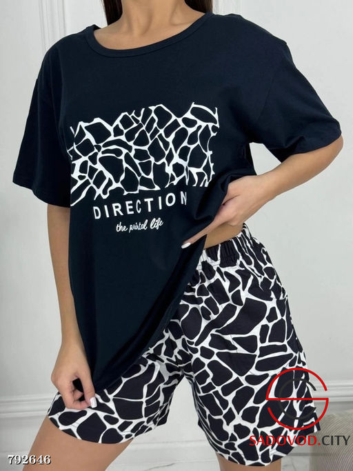 пижама женская с шортами - Bruno фото 2