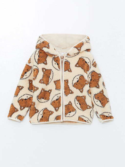 Kap??onlu Bask?l? Erkek Bebek H?rka