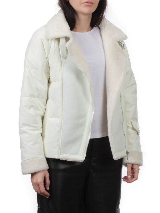 S24-163 MILK Куртка демисезонная женская (100 гр. холлофайбер) - Fashion фото 6