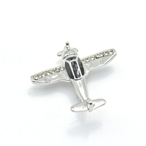 Брошь с эмалью и куб.цирконием - Серебряные крылья фото 2