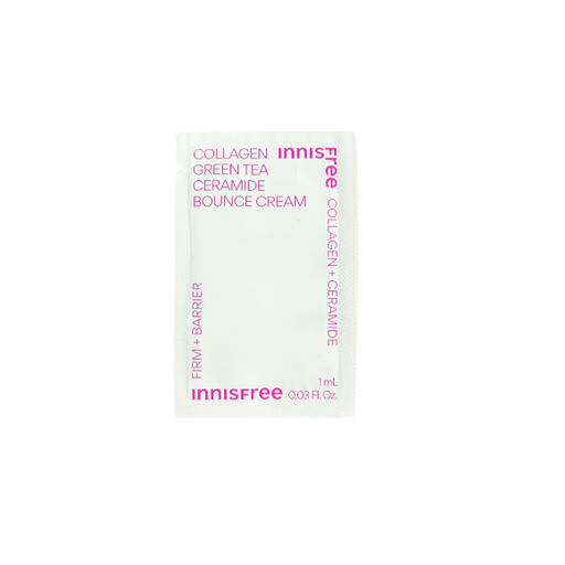 Sample Крем увлажняющий с коллагеном и керамидами INNISFREE Collagen Green Tea Ceramide Bounce Cream, 1ml