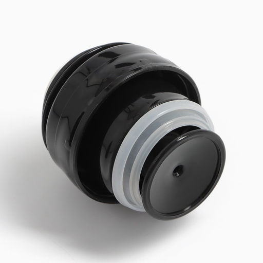 Термос гильза Мастер К, 500 мл, 24?7 см, с кружкой, с помпой, сохраняет тепло 10 ч, нержавеющая сталь, чёрный