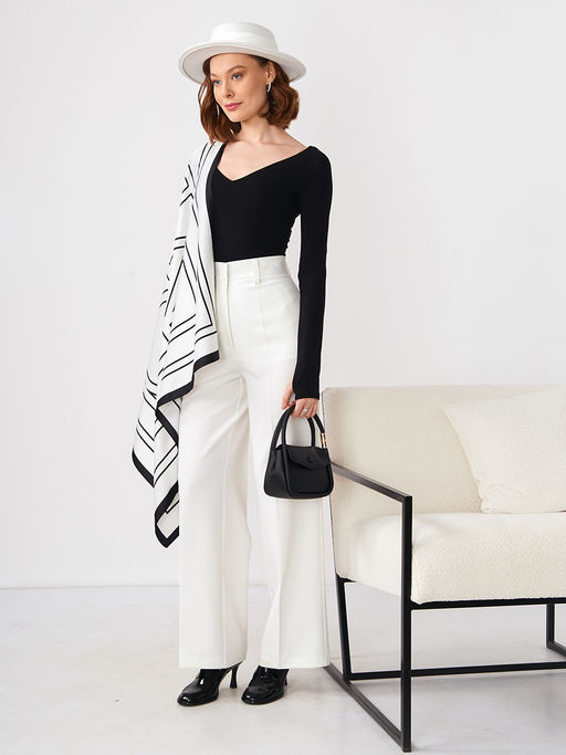 Большой, мягкий, тонкий и очень нежный двусторонний платок с рисунком. - Tantino фото 2