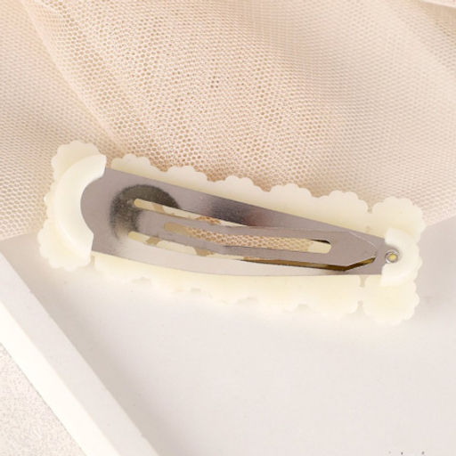 Заколка-зажим для волос Тик-Так Цветы / NL-23 /жемчуг - Галеонтрейд фото 2